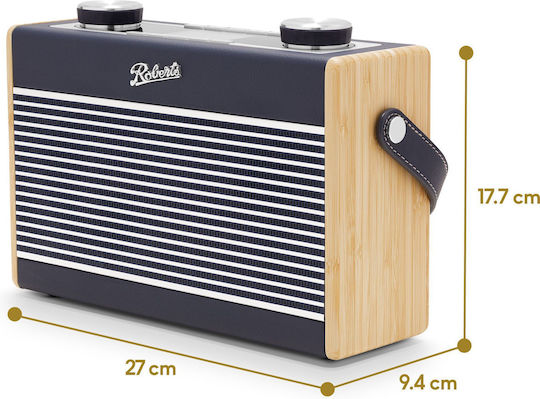 Roberts Rambler Max Tragbares Radio DAB+ mit Bluetooth und USB Navy Blue
