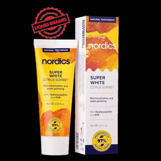 Pastă de Dinți pentru Albire cu Citrice 75ml Nordics