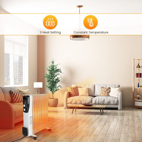 Маслен радиатор с 11 ребра 2500W