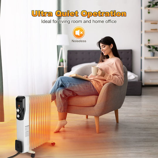 Маслен радиатор с 11 ребра 2500W