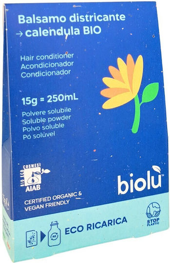 Balsam de Păr Pudră Organică de Gălbenele 15g Eco-refill Biolu