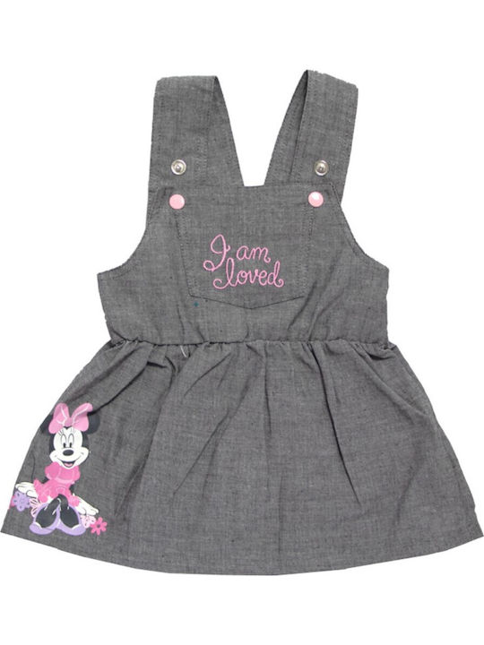Minnie Παιδικό Φόρεμα Μακρυμάνικο Σετ με Μπλούζα Pink