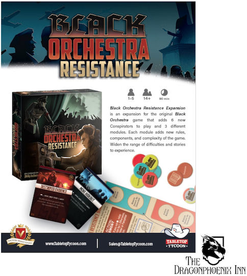Game Expansion Black Orchestra Resistance for 1-5 Players 14+ Years Old (EN) Starling Games