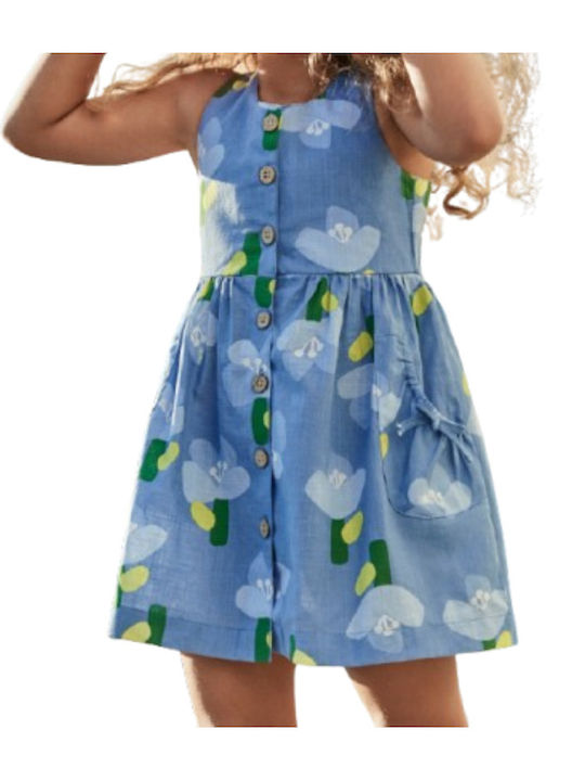 Kinderkleid Ärmellos Blue