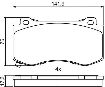 Bosch Disc Brake Pad Set