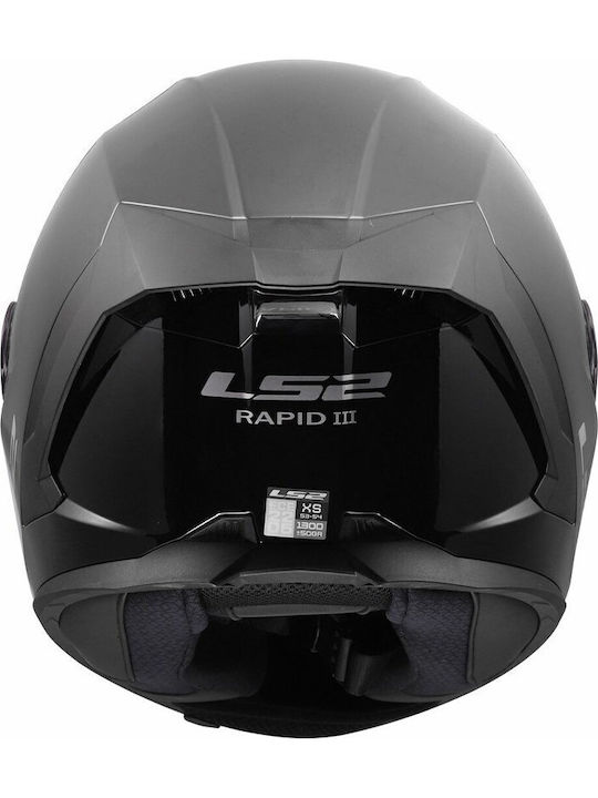 FF820 Rapid III Black Gloss Κράνος Μηχανής Full Face ECE 22.06 1350gr