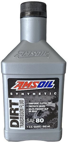 Amsoil Dirt Bike Transmission Fluid Synthetic Motorcycle Gear Oil 80W 946ml