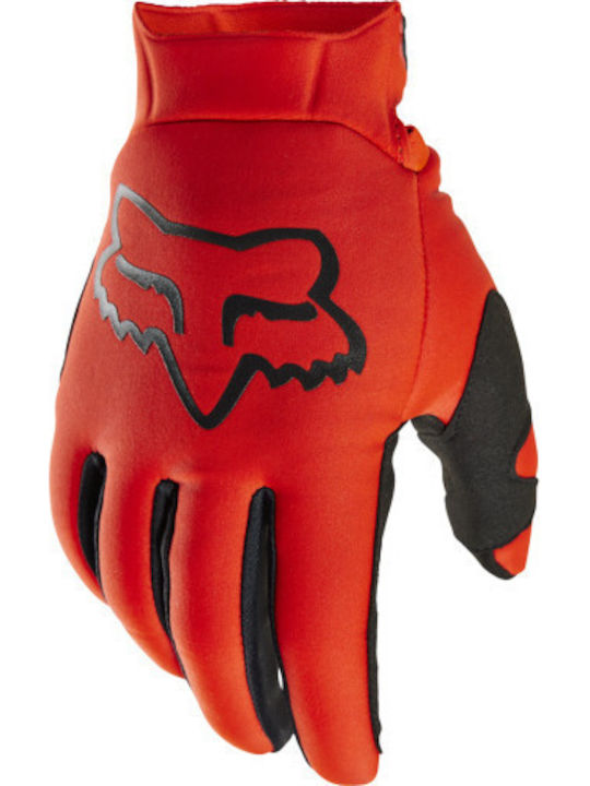 Fox Defend Thermo Зимни Мъжки Motocross ръкавици Orange Flame