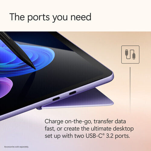 Microsoft Surface Pro Copilot+PC 12Инчове Таблет (16GB/512GB/Snapdragon X Plus/Windows 11 Pro) Violet