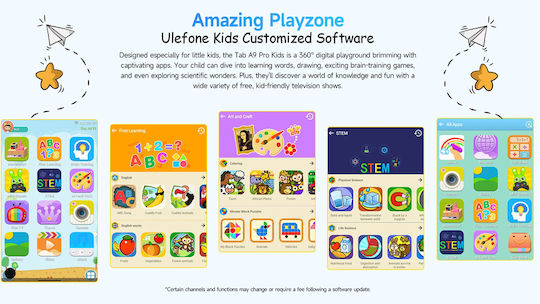 Ulefone Tab A9 Pro Kids 4G 8.68" (4GB/128GB) Μπλε