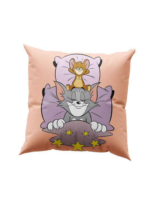 Beauty Home Σετ Παιδικό Πάπλωμα Μονό με Μαξιλαροθήκη Tom Jerry Ροζ 160x240εκ.