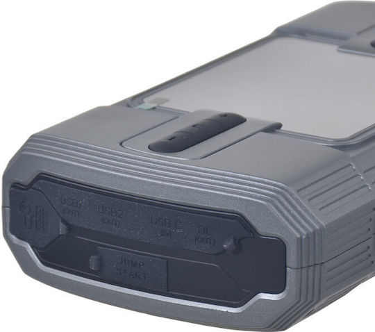 Unimac EBSP12-T07B Φορητός Εκκινητής Μπαταρίας Αυτοκινήτου & Μοτοσυκλέτας 12000mAh με Power Bank / USB / Τρόμπα / Φακό 12V