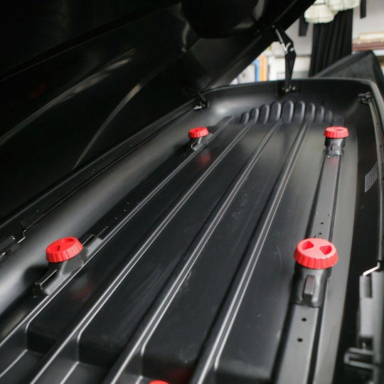 Modula Travel Dachbox für Autos mit Doppelöffnung Kapazität 650Es Schwarz