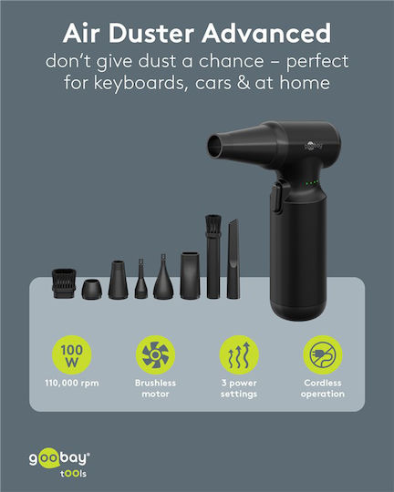 Goobay Goobay Handheld Blower 110000rpm with Battery 6000mAh