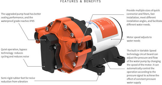 Seaflo Pumpe Pressostatisch für Boot 12V