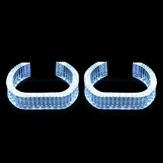 Projector Cap 3.0" Square Matrix M12 Led Drl 1 Piece