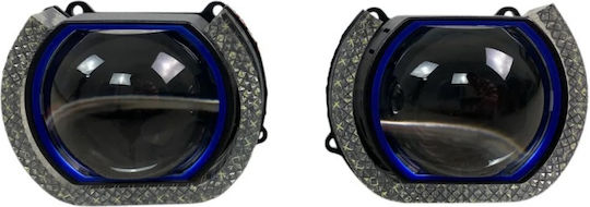 Projector Cap 3.0" Square Matrix M12 Led Drl 1 Piece