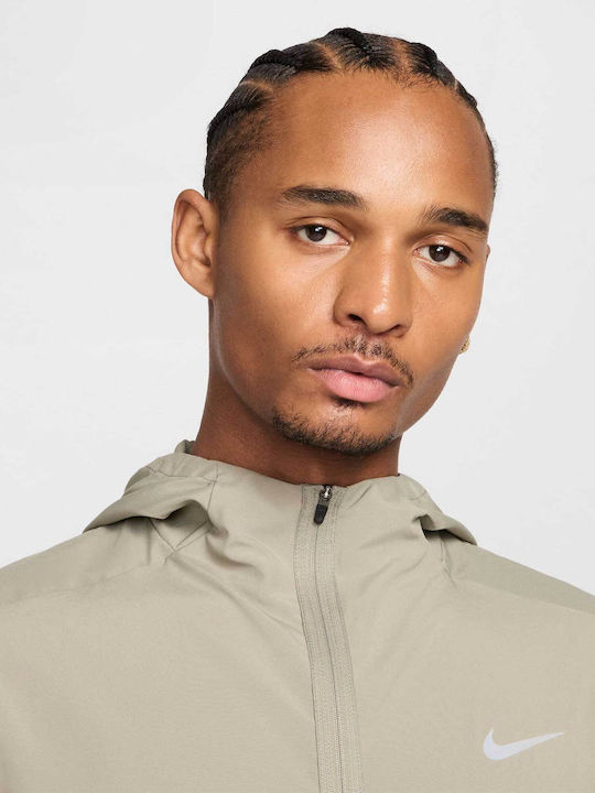 Men's Cardigan with Hood Green