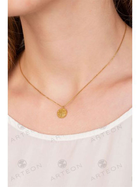 Arteon Necklace Constantine Amulet from Gold Plated Silver