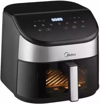 Midea Air Fryer 5.5lt Black 1355376