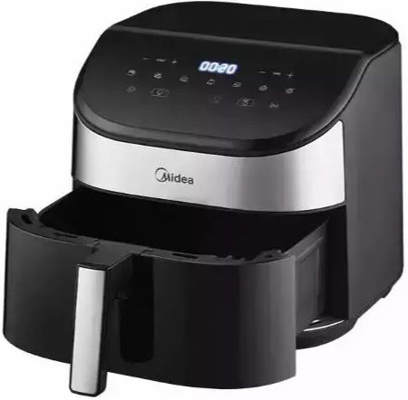 Midea Air Fryer 5.5lt Black 1355376