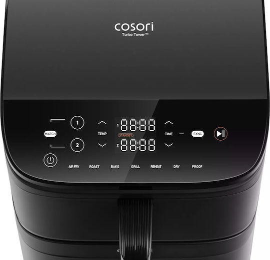 Cosori Air Fryer with Double Detachable Bucket 10.8lt Black CAF-DC121-AEUR