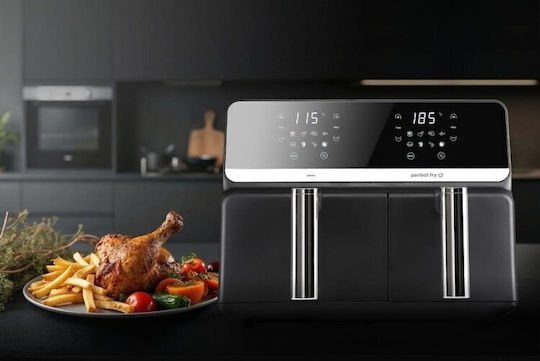 Eldom Air Fryer with Double Detachable Bucket 9lt Black FR200
