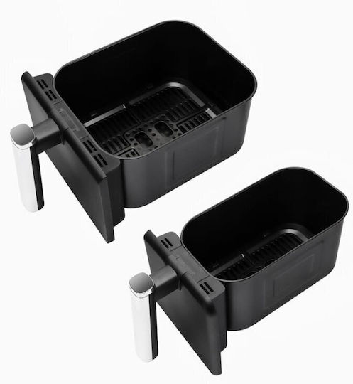 Eldom Air Fryer with Double Detachable Bucket 9lt Black FR200