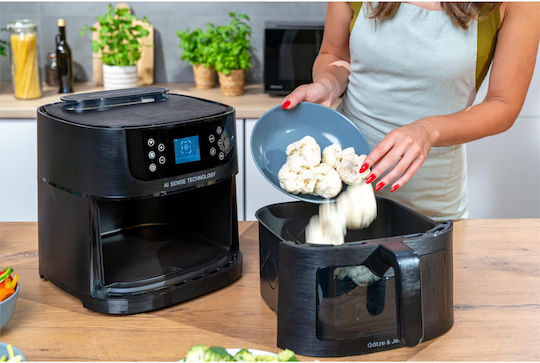 Gotze & Jensen Air Fryer with Wi-Fi 8lt Black
