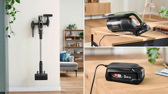 Bosch BCS931TQC Wiederaufladbarer Stielstaubsauger 18V Grüne