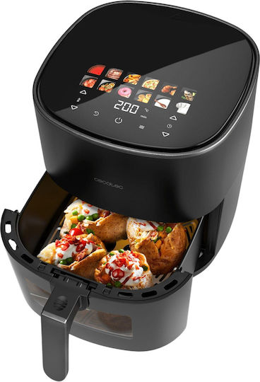 Cecotec 6500 Heißluftfritteuse mit Doppel-Abnehmbarer Korb 6.5Es Schwarz