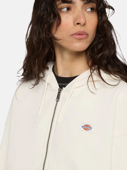Oakport Damen Sweatshirtjacke Kapuzen Ecru