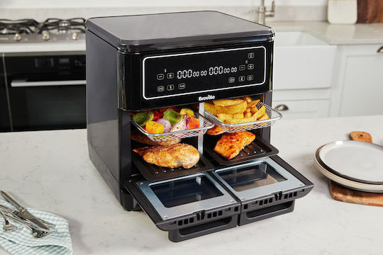 Breville Air Fryer with Double Detachable Bucket 11lt Black 2085267