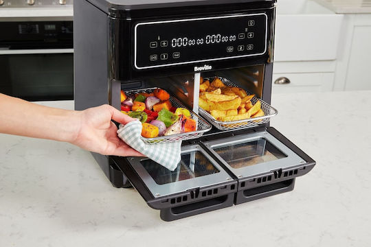 Breville Air Fryer with Double Detachable Bucket 11lt Black 2085267
