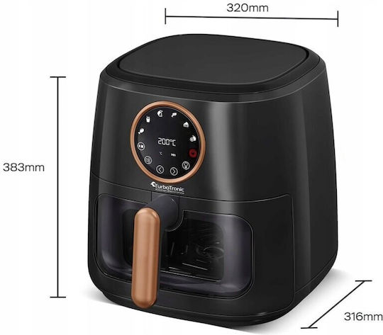 Turbotronic Friteuză cu aer 7.6lt Negru TT-AF200