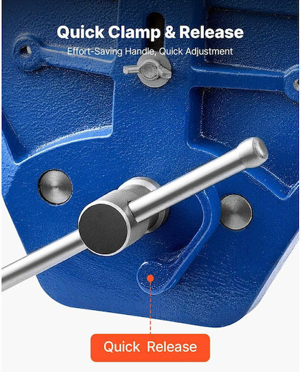 Vevor Fixed Vise for Countertop made of Cast Iron with Maximum Opening 160mm