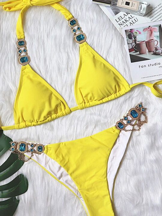 Set Bikini Triunghi & Brazilia Yellow