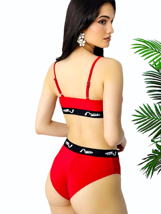 Set Bikini Μπουστάκι Κόκκινο