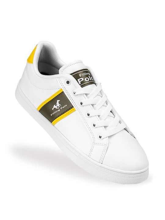 Adidași Pentru Bărbați Albi și Galbeni