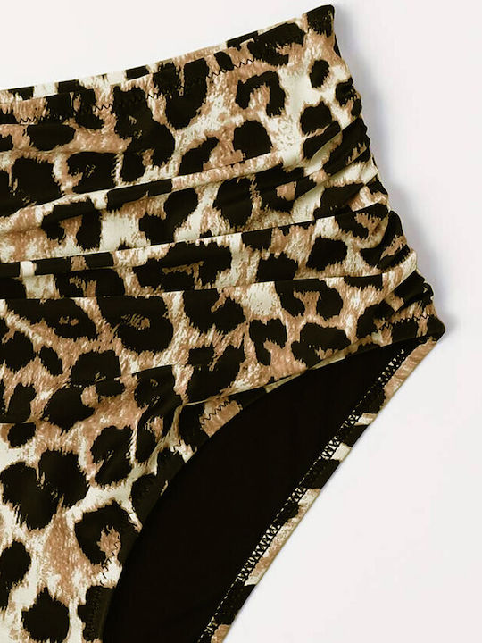 Bikini Slip Ψηλόμεσο Leopard Animal Print