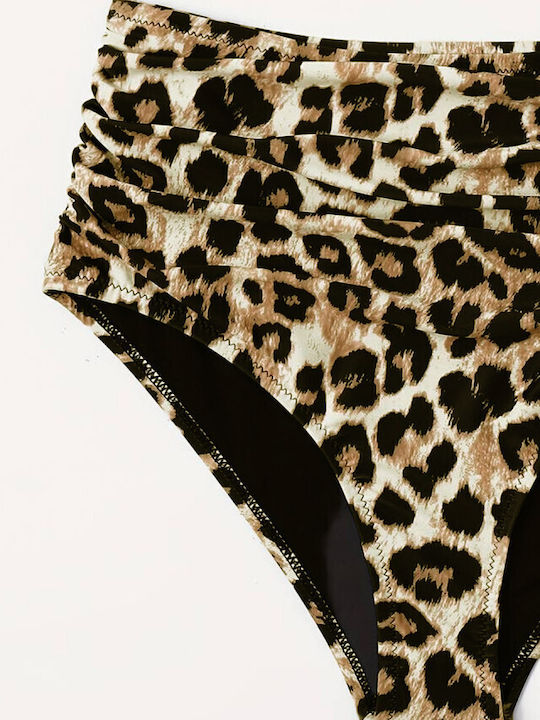 Bikini Slip Ψηλόμεσο Leopard Animal Print