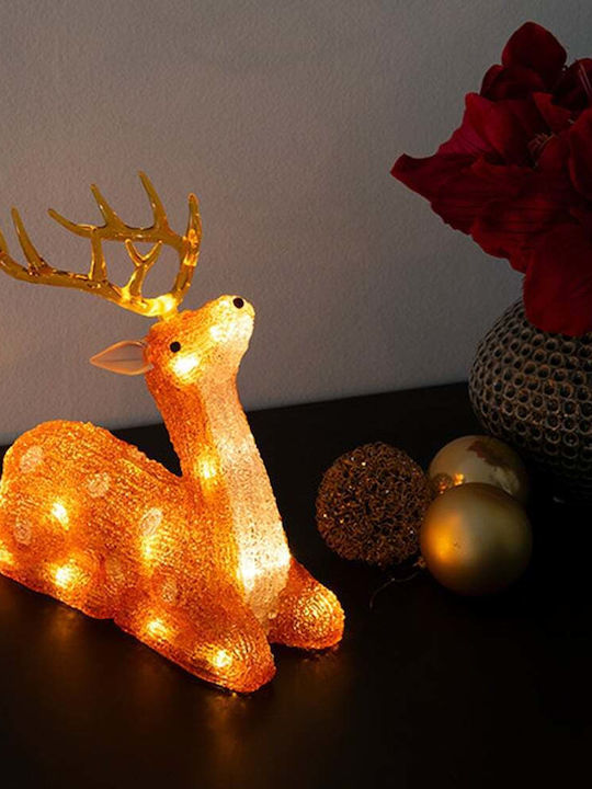 Figurină De Crăciun Iluminată Konstsmide Ren 24 Leduri 22cm 6215-103
