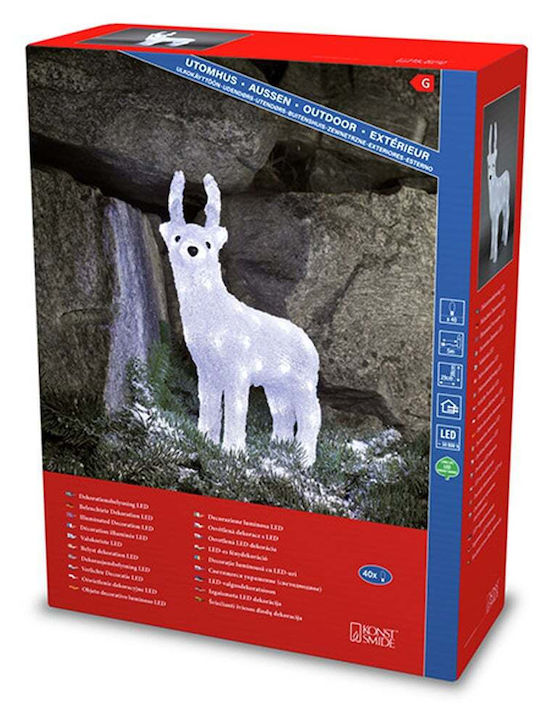 Figurină de Crăciun Iluminată Konstsmide Ren 40 Leds 38cm 6157-203