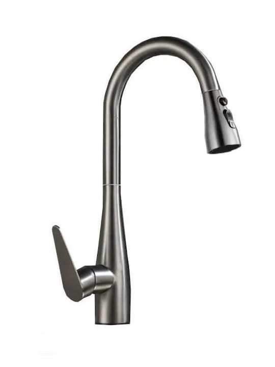 Alista Home Küchenarmatur Zähler mit Dusche Ausziehbar Gray