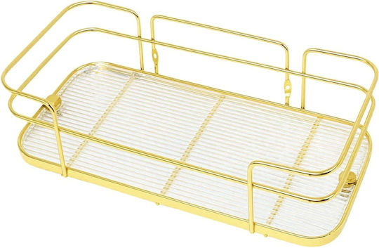 Tabletop Organizer Metallic Gold