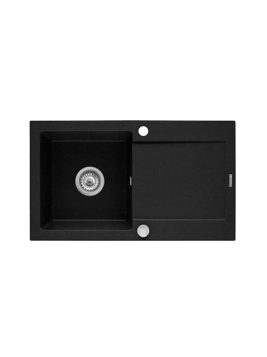 Alista Home Drop-In Inox Kitchen Sink M75xW45cm Gray