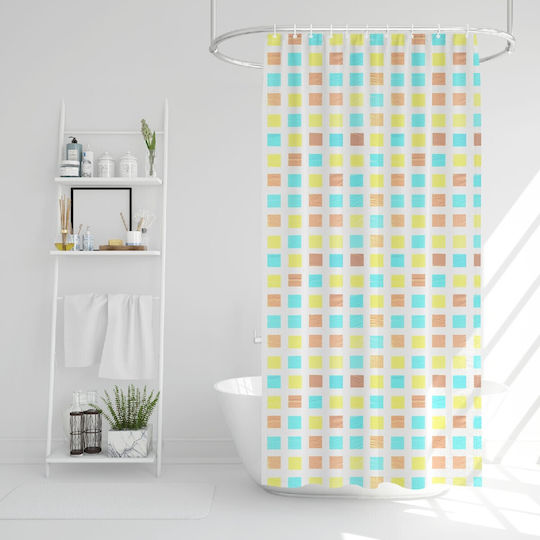 Alista Home Duschvorhang 180x180cm Mehrfarbig