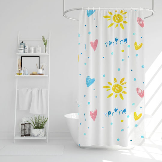 Alista Home Duschvorhang 180x180cm Mehrfarbig