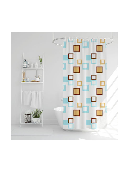 Alista Home Perdea de Baie 180x180cm Multicoloră