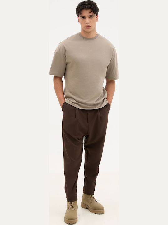 Men's Short Sleeve Gray T-Shirt Petra